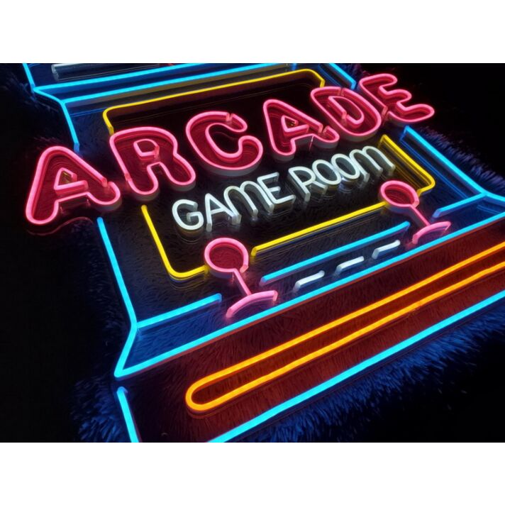 Arcade Game Room Neon Sign for Gaming and Fun Spaces