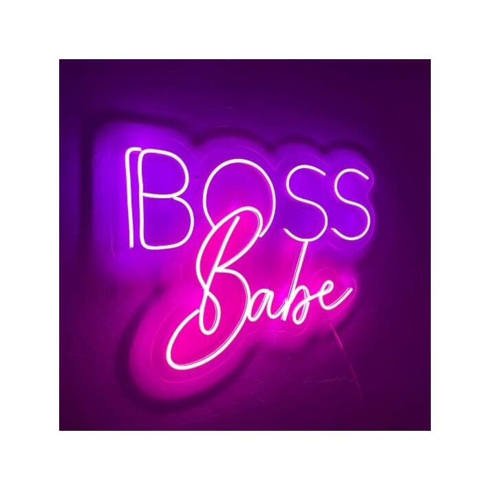 Boss Babe Neon Sign for Empowering and Bold Spaces