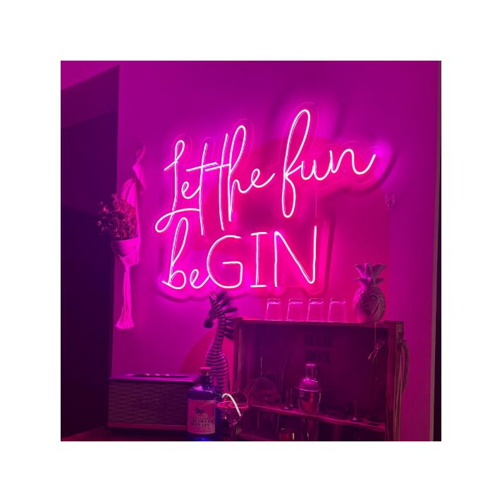 Let the Fun BeGIN Neon Sign for Fun and Social Spaces