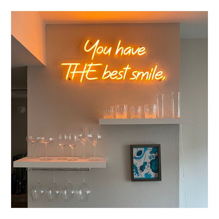 You Have The Best Smile Neon Sign for Positive and Fun Spaces
