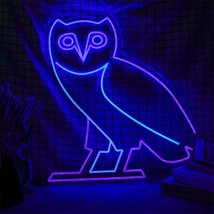 Drake Octobers Very Own Owl Neon Sign for Music Fans
