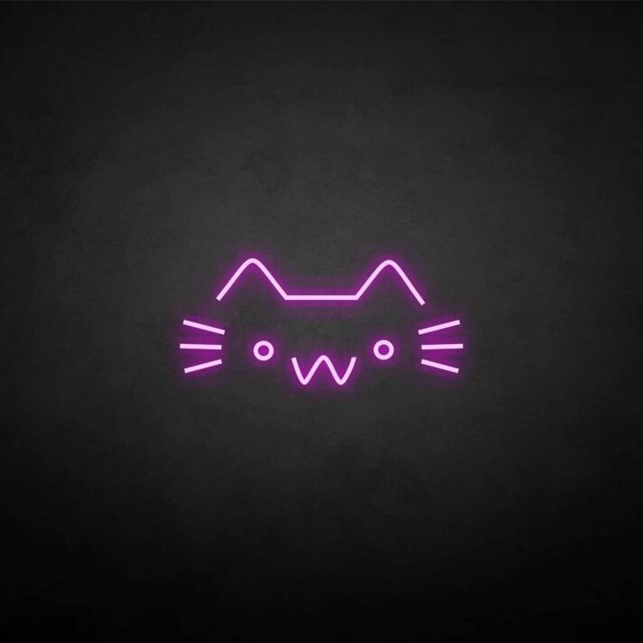 'Cat' neon sign