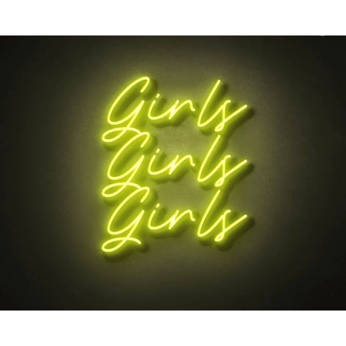 Girls Girls Girls Neon Sign LED for Fun and Playful Spaces