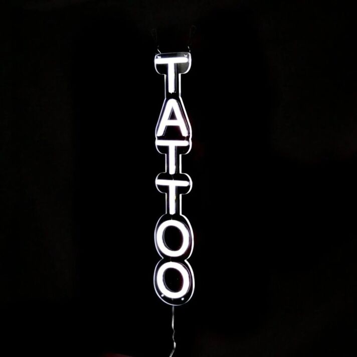 Vertical Tattoo Neon Sign LED Light for Tattoo Studios