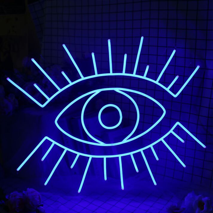 Shining Eye Neon Sign for Mystical and Whimsical Decor