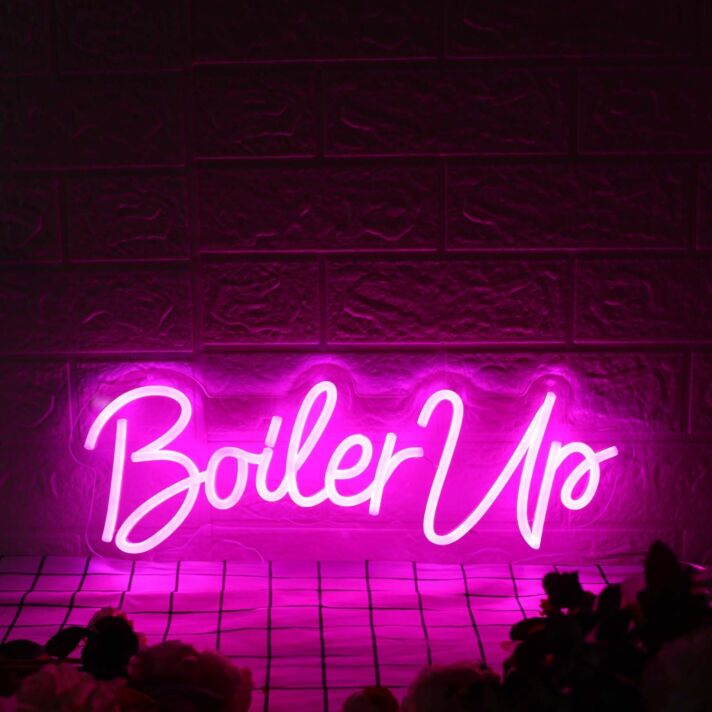 Boiler Up Purple Neon Sign for Sports Fans