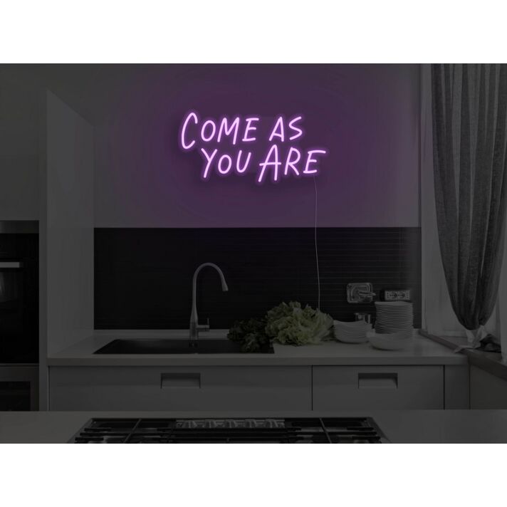 Come As You Are Neon Sign for Welcoming and Inclusive Spaces