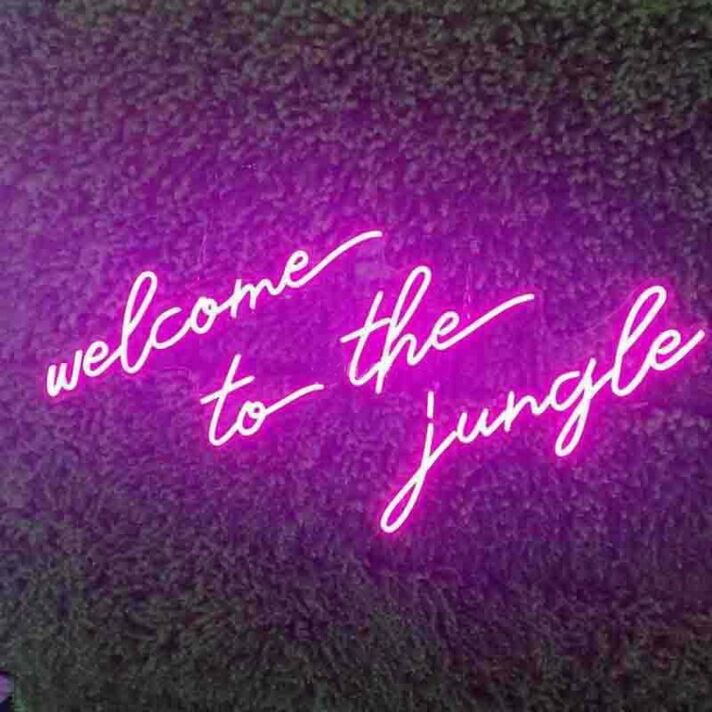 Welcome To The Jungle Neon Sign for Fun and Adventurous Spaces
