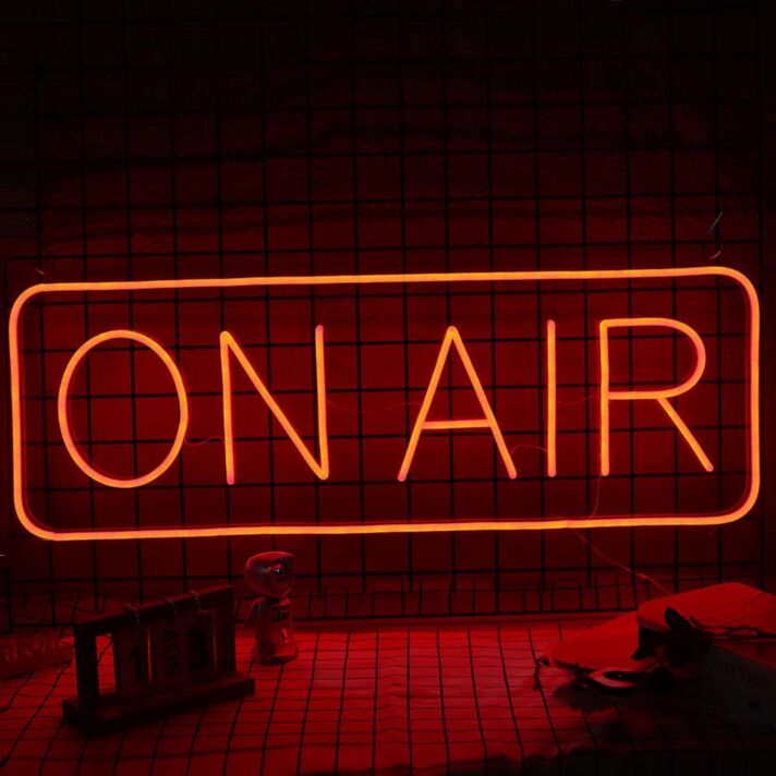 On Air Neon Sign for Studios and Broadcasting Spaces