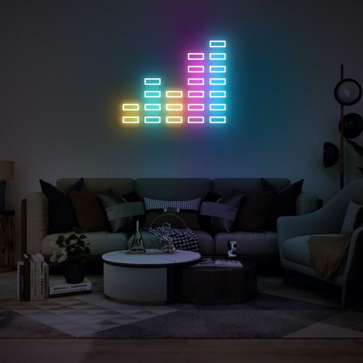 Music Volume Neon Sign for Music Lovers and Fun Spaces