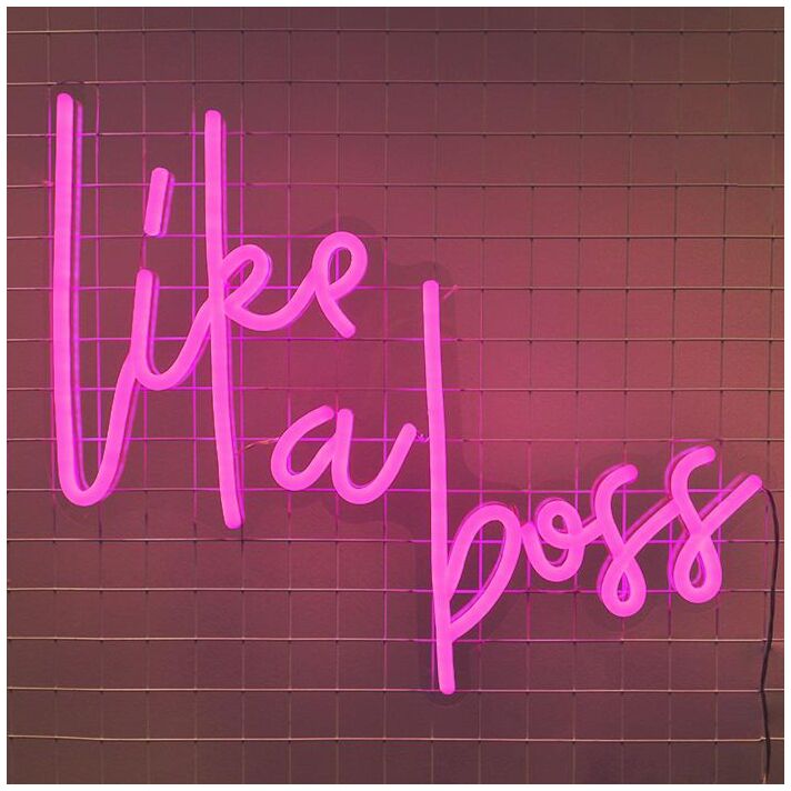 Like A Boss Neon Sign empowers office environments