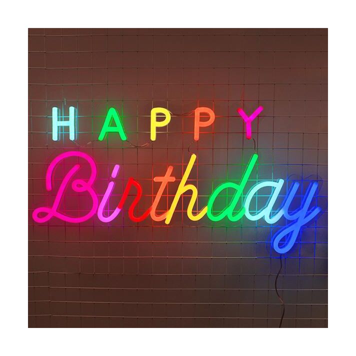Happy Birthday Neon Sign perfect for birthday celebrations