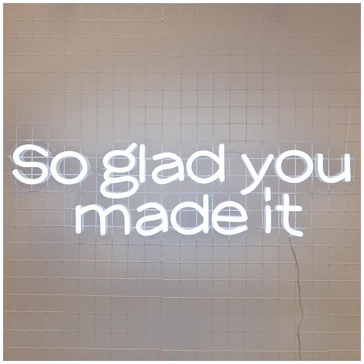 So Glad You Made It Neon Sign adds a welcoming touch to any home