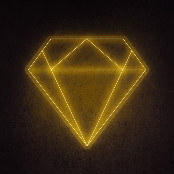 Diamond Neon Sign adds sparkle to elegant decor