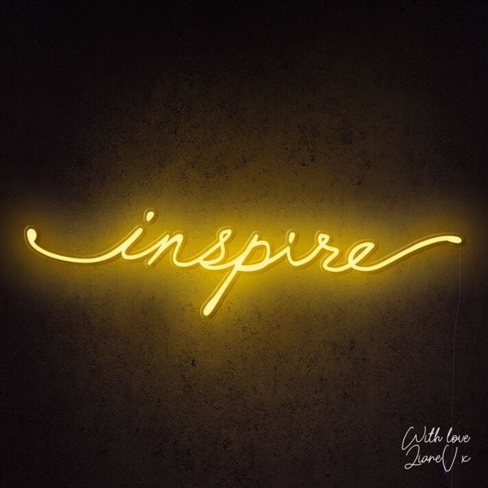 Inspire Lianev Collection Neon Sign for creative and motivational spaces
