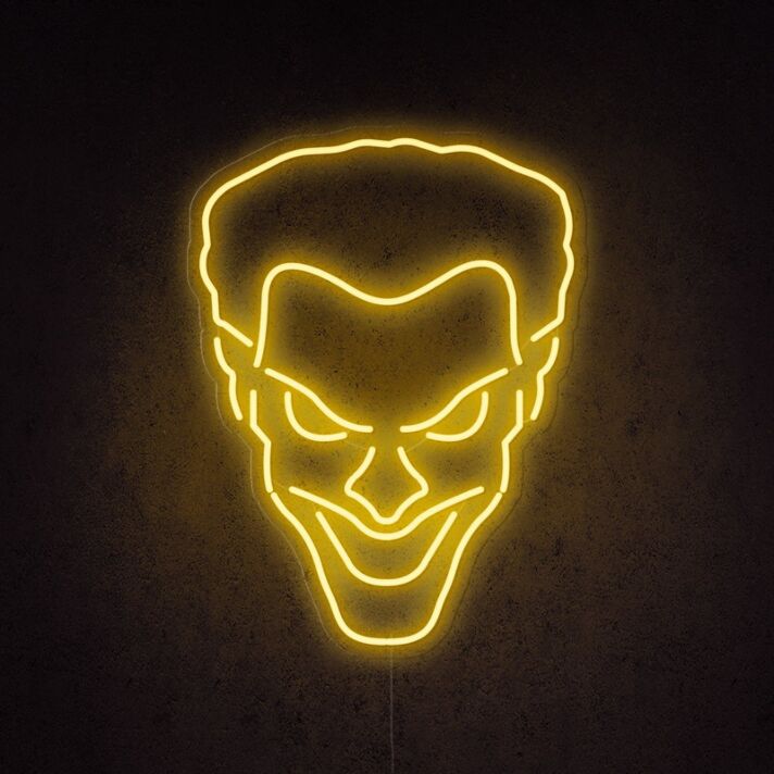 Joker Neon Sign perfect for comic book and pop culture fans