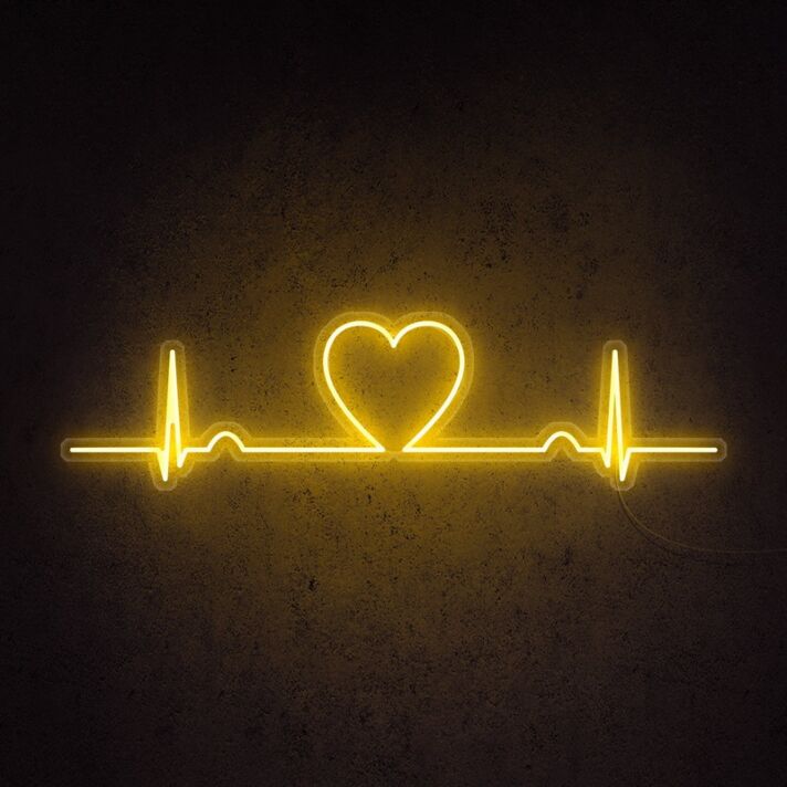 Love Beat Neon Sign for romantic and loving settings