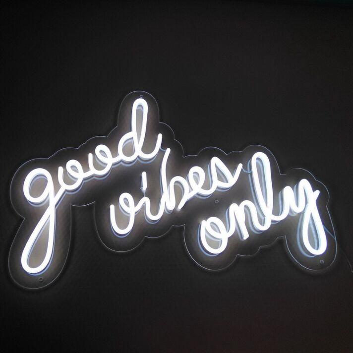 Good Vibes Only Neon Sign adds positivity to any room