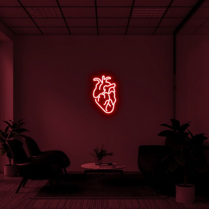 Human Heart Neon Sign for Unique Decor
