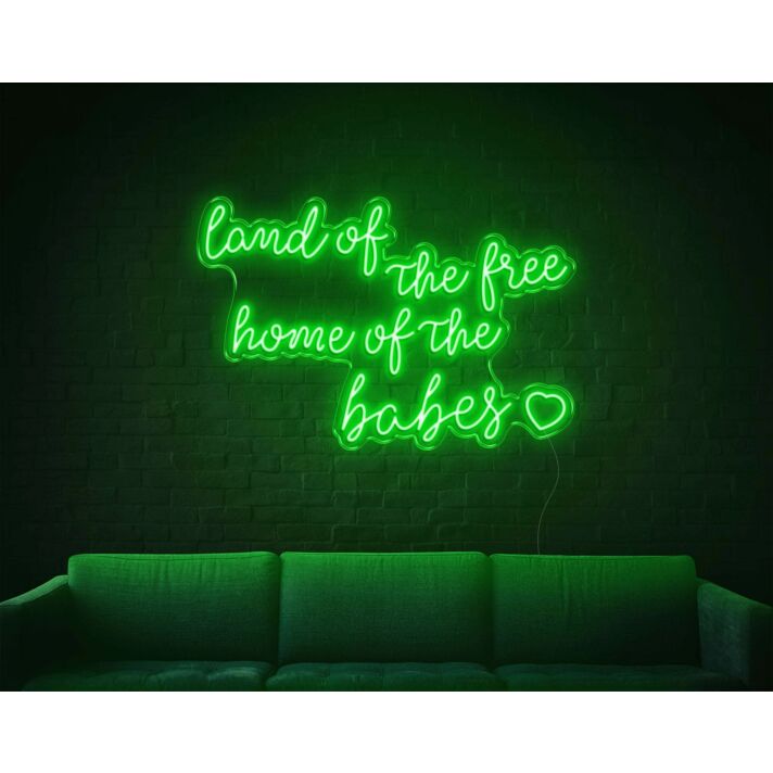 Land Of The Free LED Sign