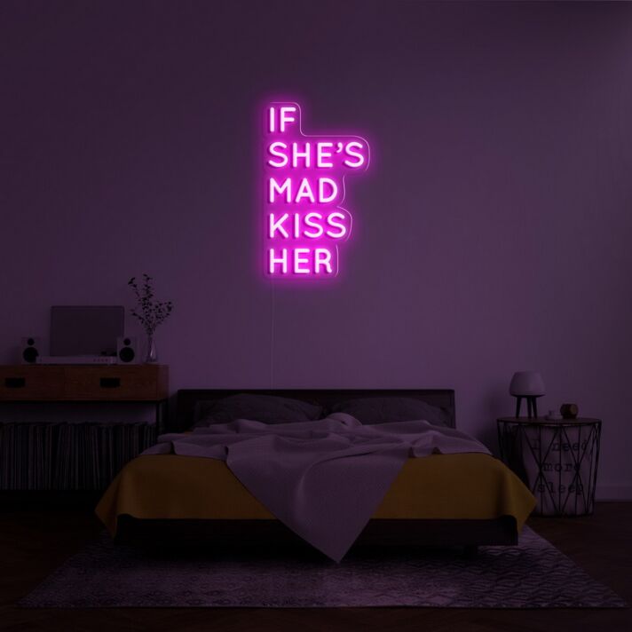 If Shes Mad Neon Sign for Playful Decor