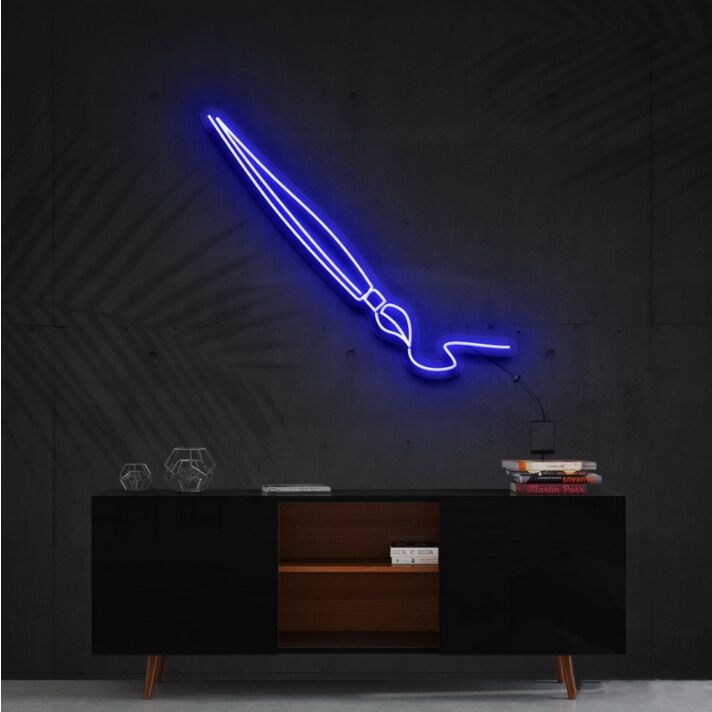 Penmanship Neon Sign for Artistic Spaces
