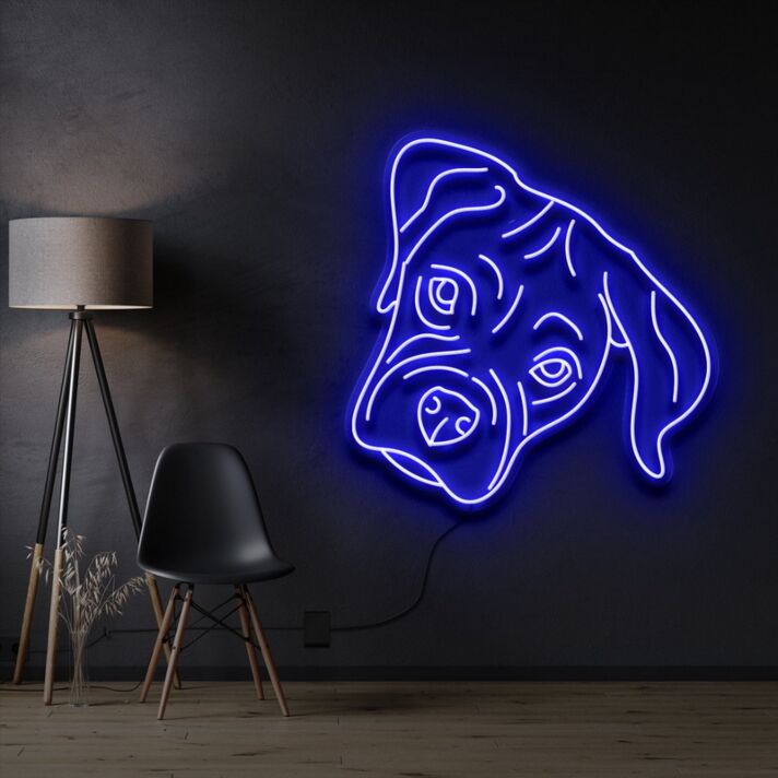 Boxer Puppy Neon Sign for Pet Lovers