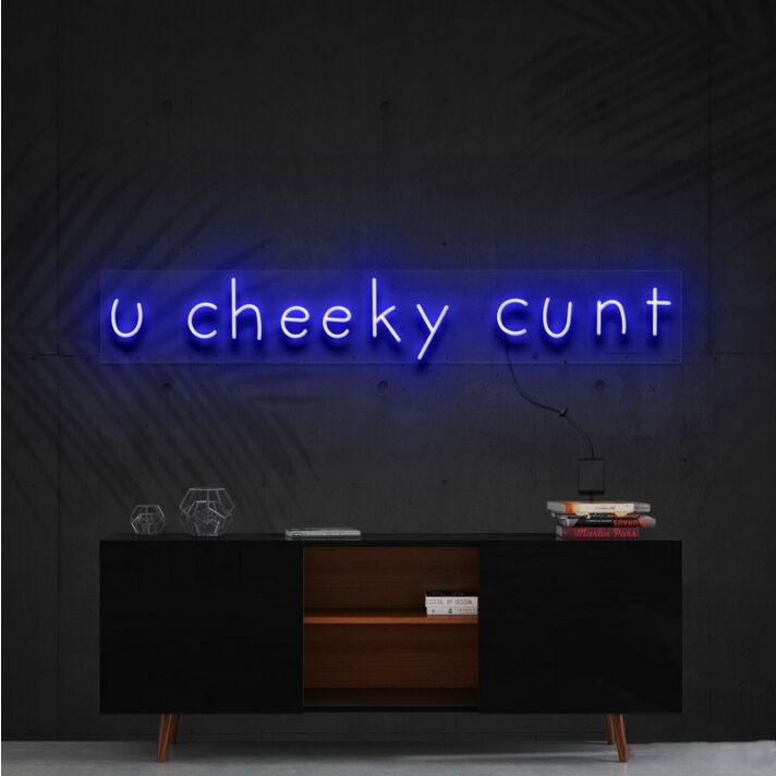 U Cheeky Cxnt Neon Sign for Bold Statements