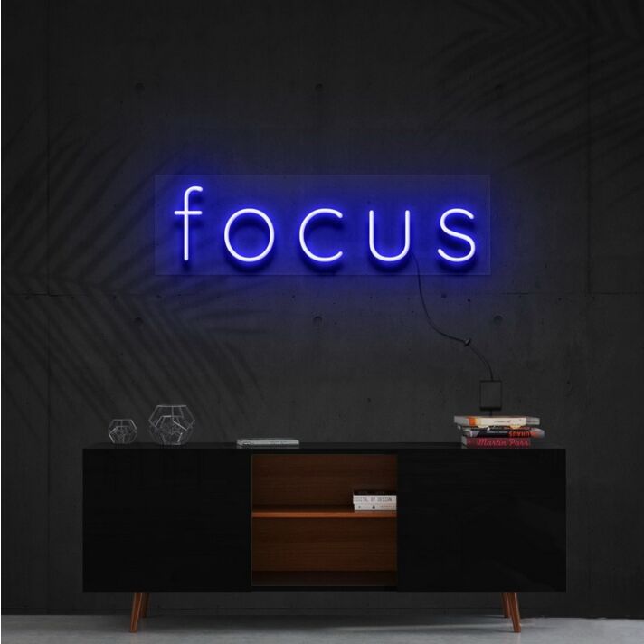 Focus Neon Sign for Productive Spaces