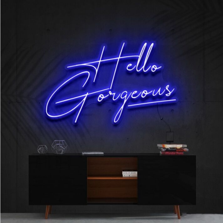 Hello Gorgeous Neon Sign for Welcoming Spaces