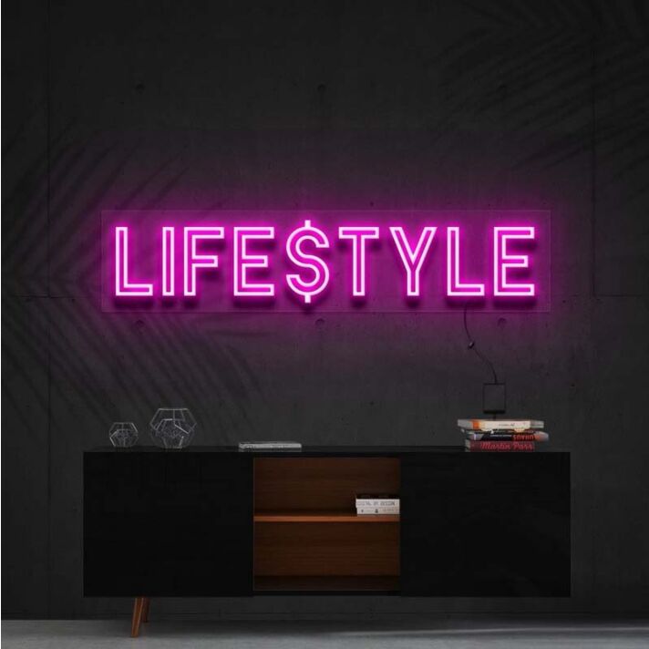 Lifestyle Neon Sign for Modern Decor