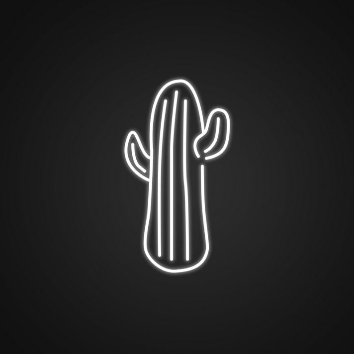 Cute Cactus Neon Sign for Nature and Desert Themed Spaces