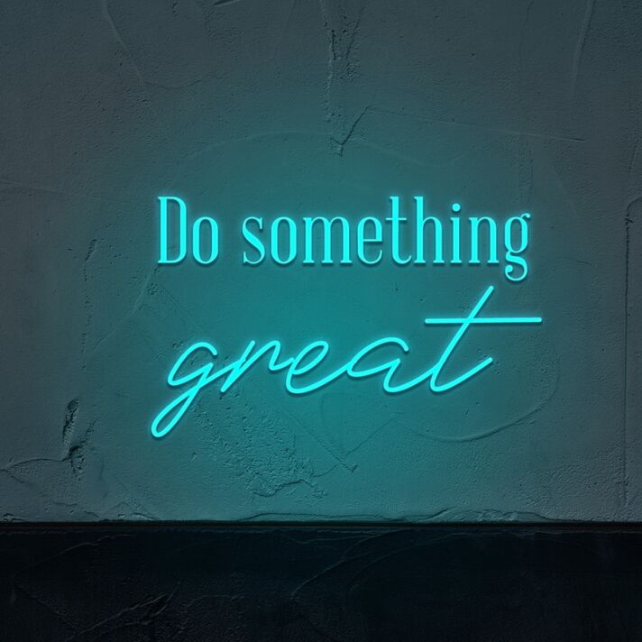 Do Something Great Neon Sign for Motivational Spaces