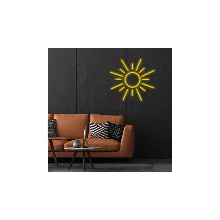 Sun Neon Sign for Nature and Zen Spaces