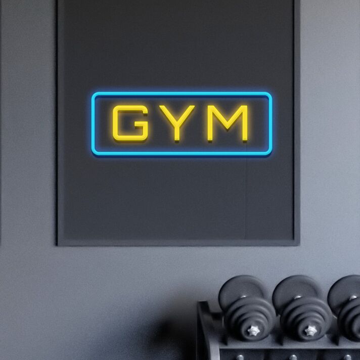 Gym Neon Sign for Fitness Spaces