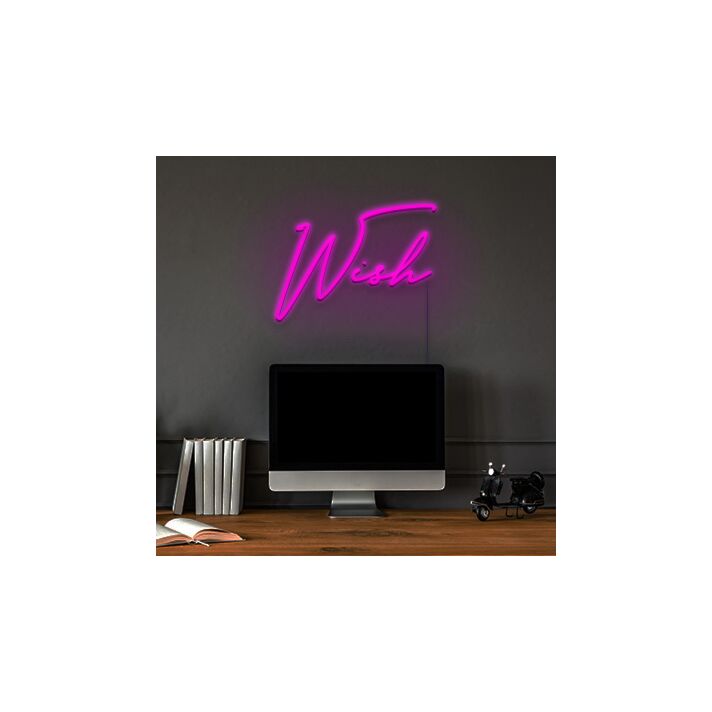 Wish Neon Sign for Inspirational Spaces