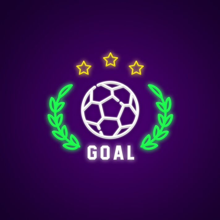 Goal Neon Sign for Motivational Spaces