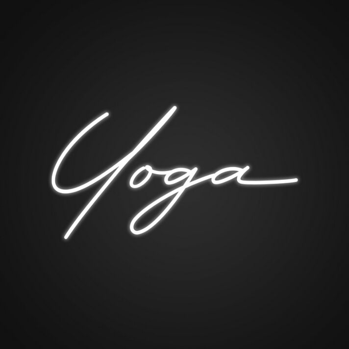 Yoga Neon Sign for Fitness Studios