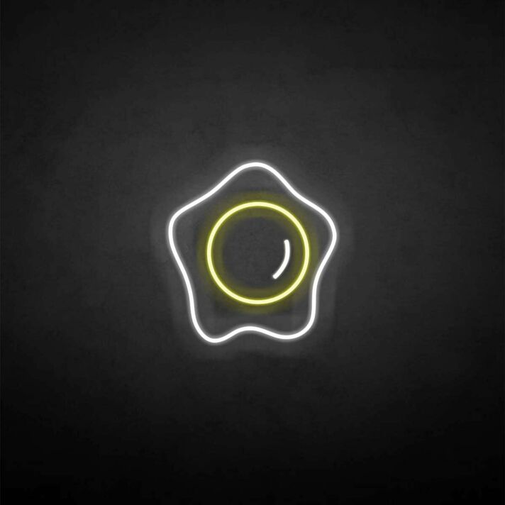 Egg yolk' neon sign
