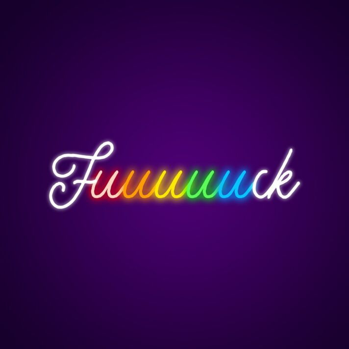 Fuuuck Neon Neon Sign for Bold and Playful Statements