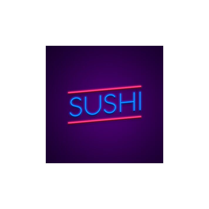 Sushi Neon Sign for Food Lovers and Restaurants