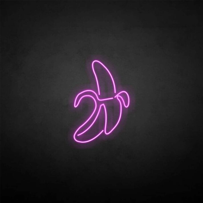 Banana' neon sign