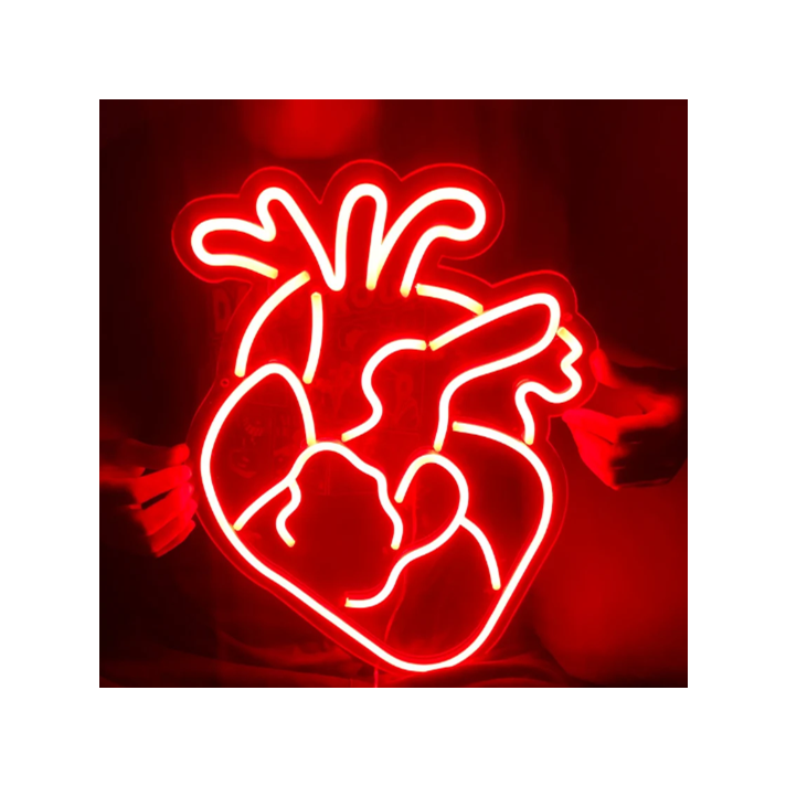 Heart Neon Sign for Romantic Settings