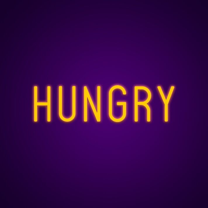 Hungry Neon Sign for Restaurants