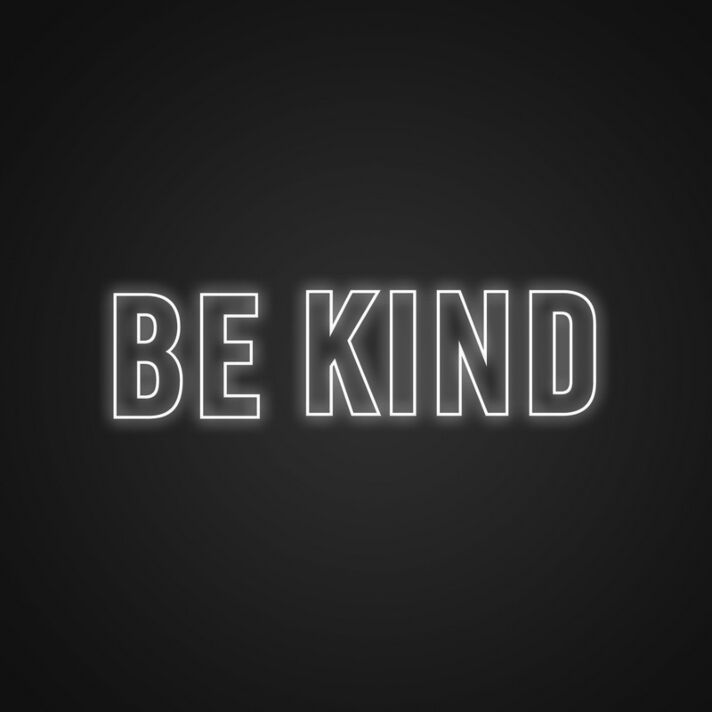 Be Kind Neon Sign for Inspirational Spaces