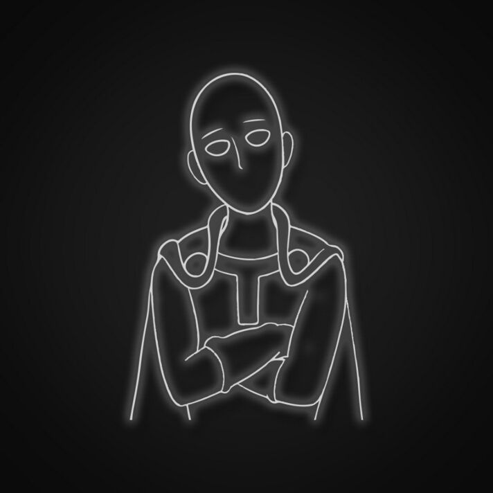 Saitama Neon Sign for Anime Fans