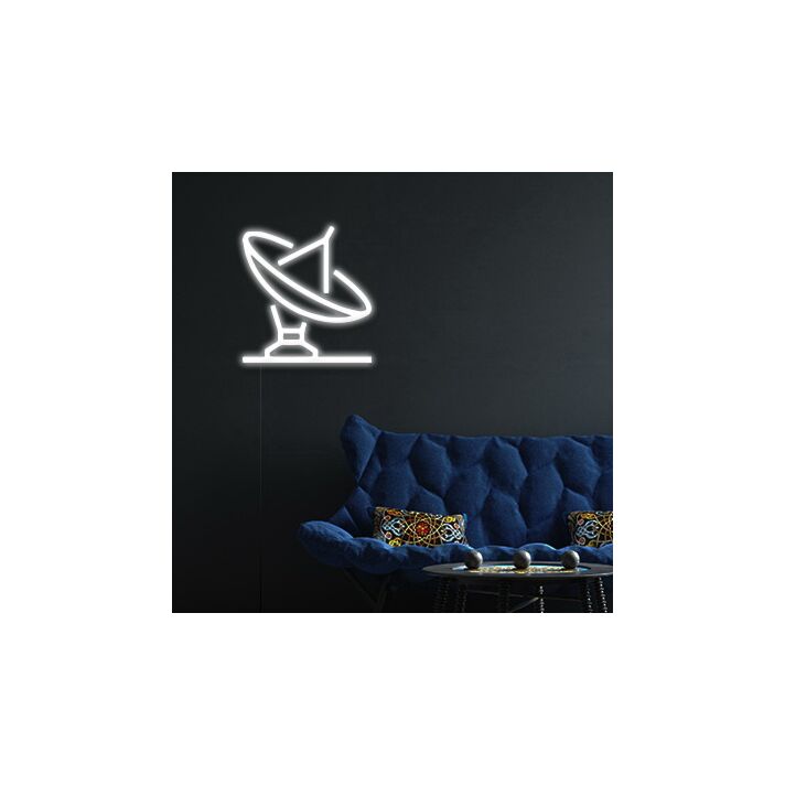 Satellite Neon Sign Illuminate your space with this satellite design