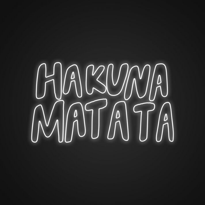 Hakuna Matata Neon Sign Bring positivity to your room with Hakuna Matata