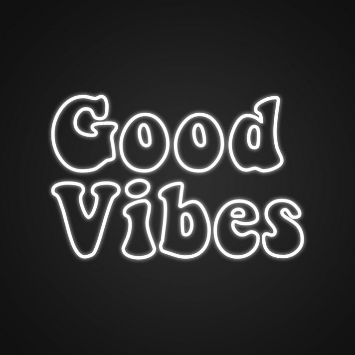 Good Vibes Neon Sign Spread positivity with this good vibes sign