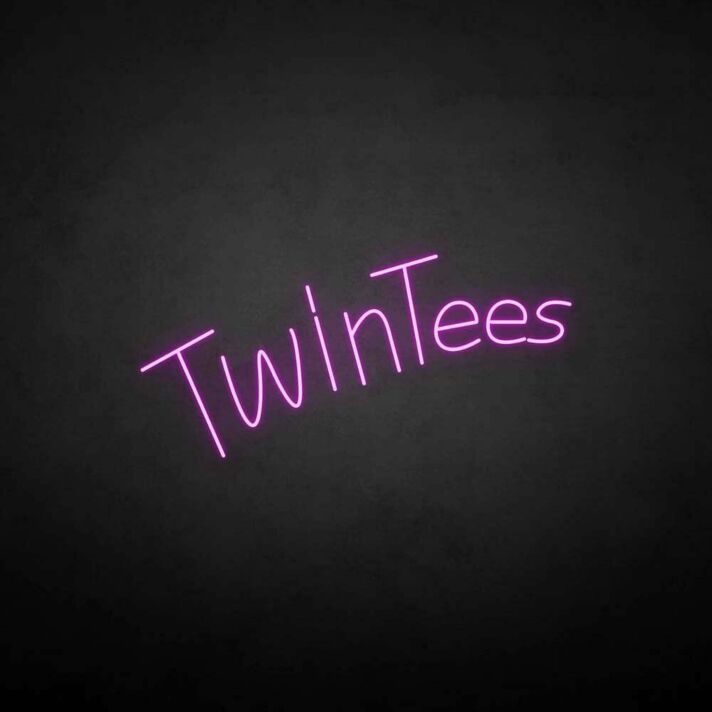Twintees' neon sign